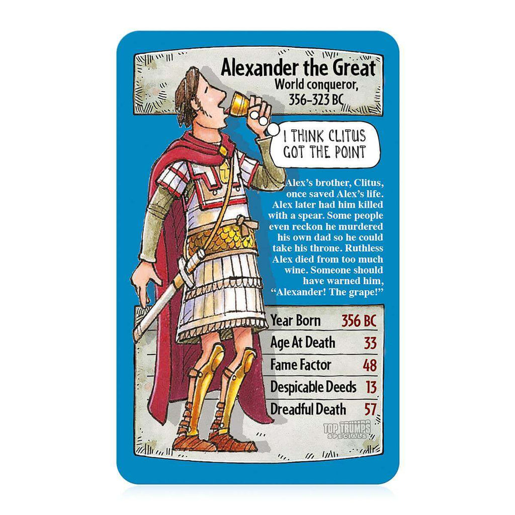 Horrible Histories Top Trumps Card Game - Inspire Newquay