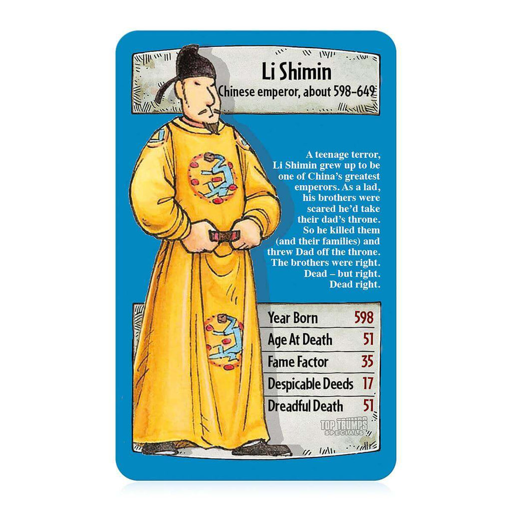 Horrible Histories Top Trumps Card Game - Inspire Newquay