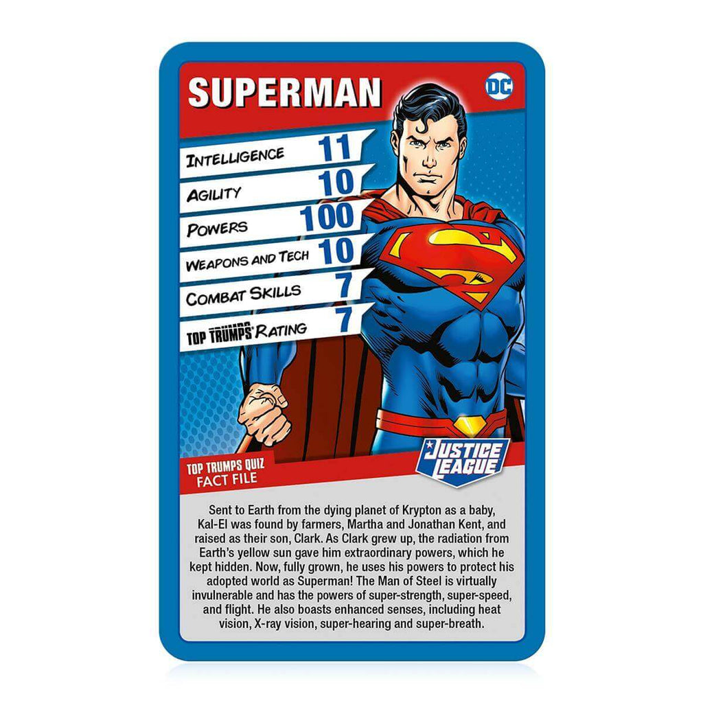 Justice League Top Trumps Card Game - Inspire Newquay