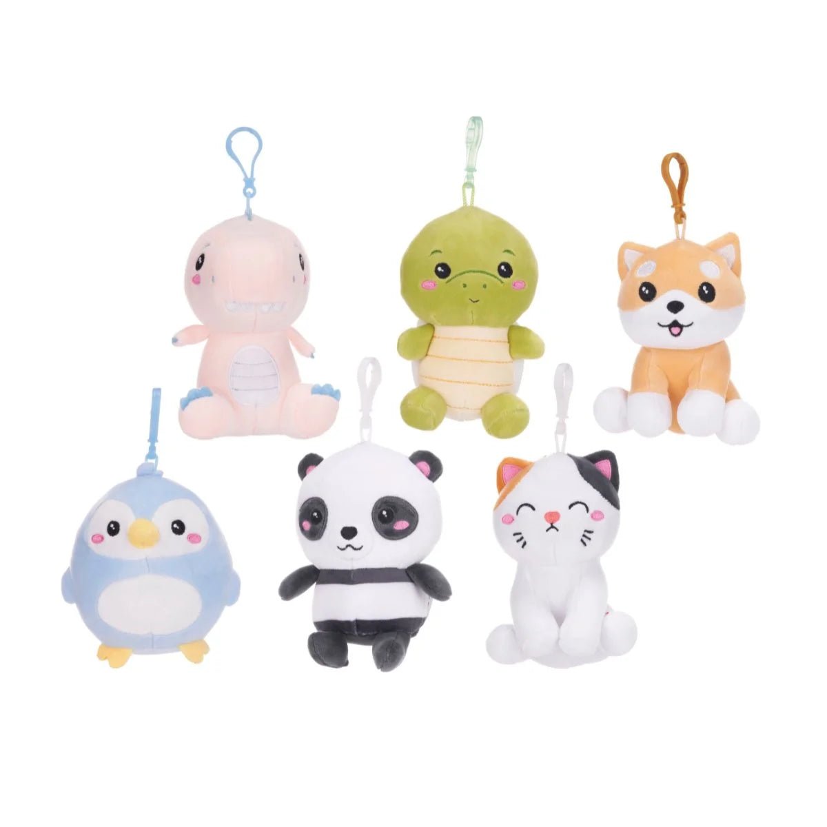 Kawaii Kuties Plush Bag Clips 12.5cm - Inspire Newquay