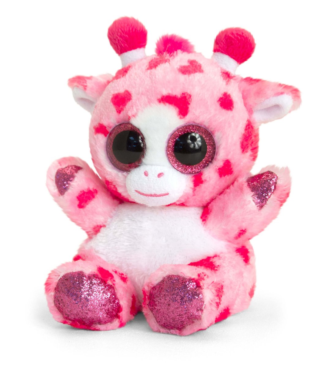 Keel Toys Animotsu Pink Heart Giraffe 15cm - Inspire Newquay