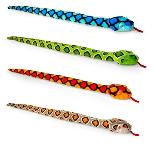 Keeleco 150cm Eco-Friendly Snake Soft Toy (Choice of 4)