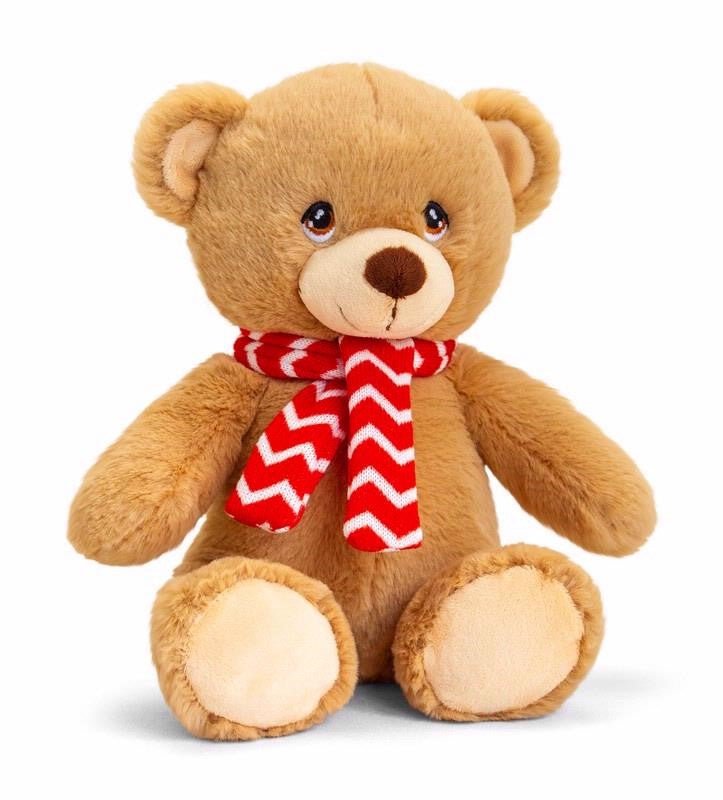 Keeleco Conker Bear With Scarf 25cm - Inspire Newquay