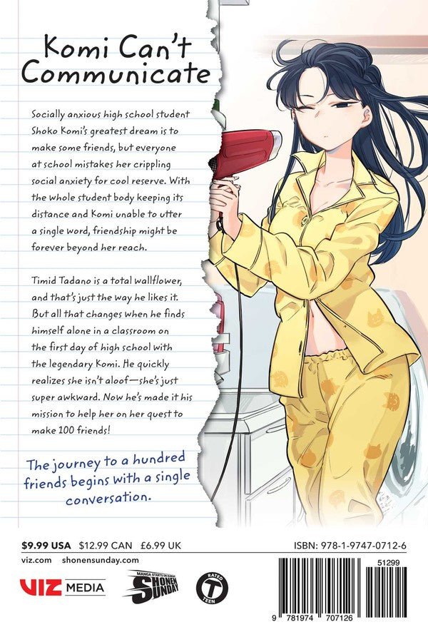 Komi Can't Communicate Manga Volume 1 - Inspire Newquay