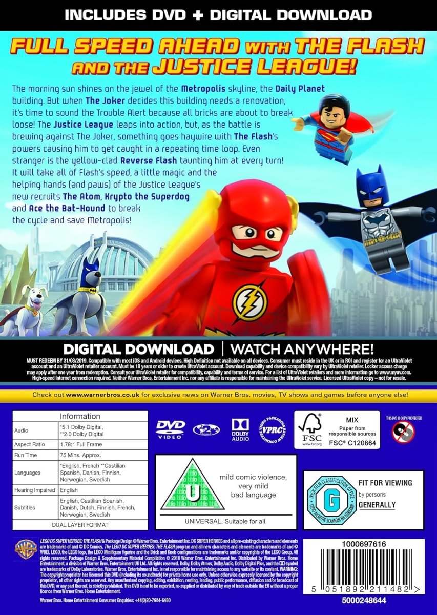 LEGO: The Flash [DVD] - Inspire Newquay