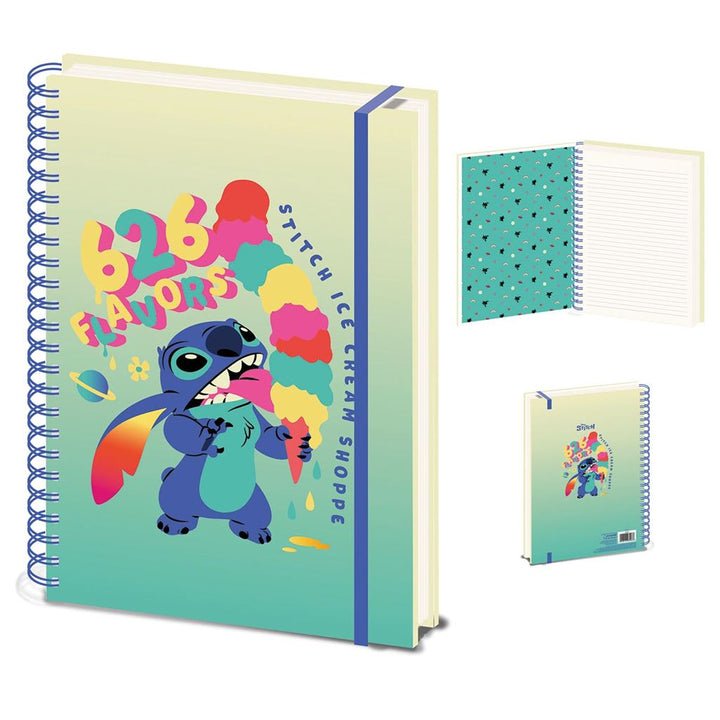 Lilo And Stitch (626 Flavours) A4 Wiro Notebook - Inspire Newquay