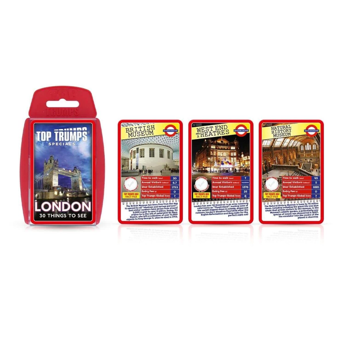 London 30 Things to See Top Trumps Card Game - Inspire Newquay