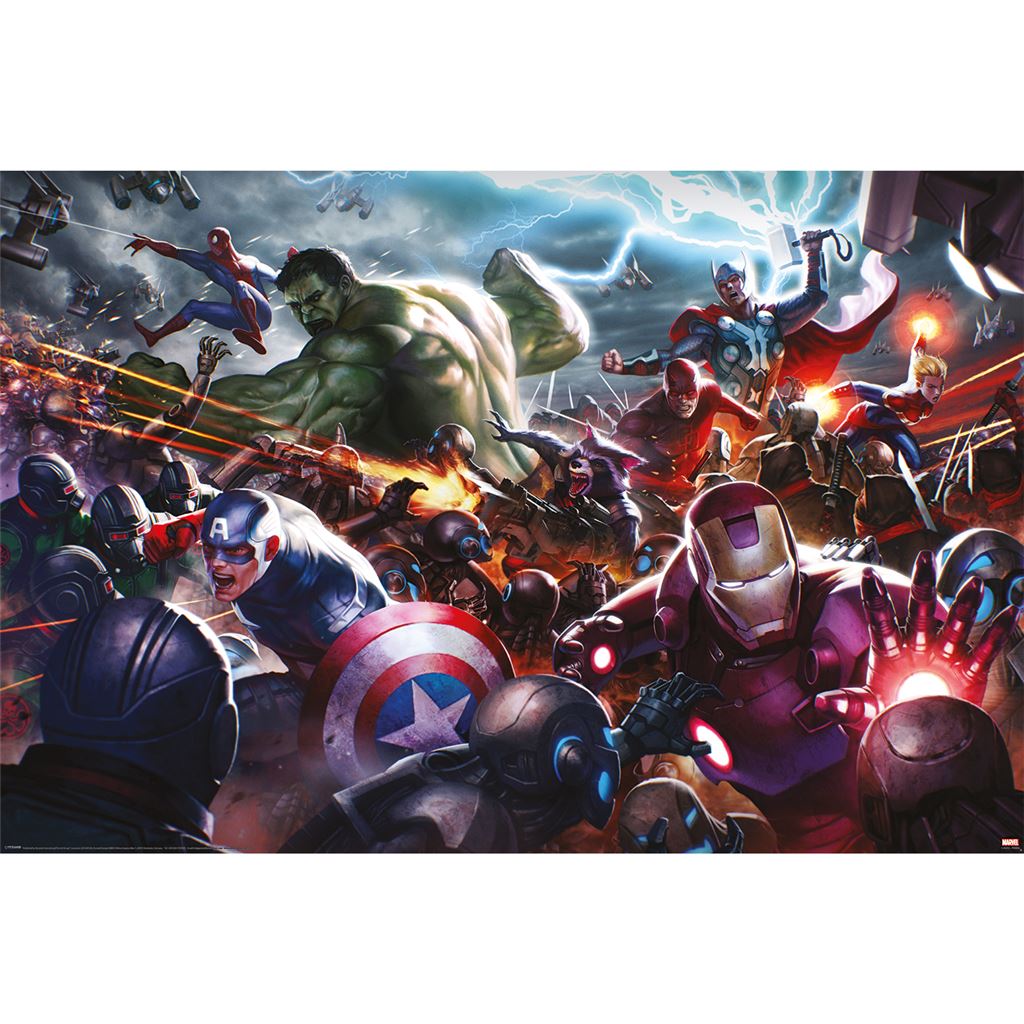 Marvel Future Fight (Heroes Assault) 61 x 91.5 cm Maxi Poster - Inspire Newquay