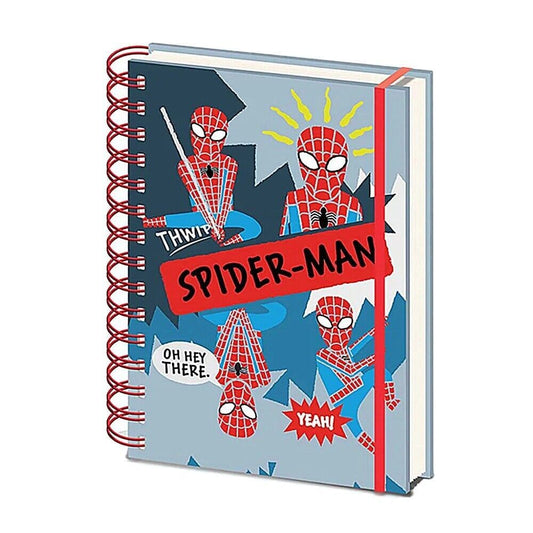 Marvel (Spider-Man Sketch) A5 Wiro Notebook - Inspire Newquay