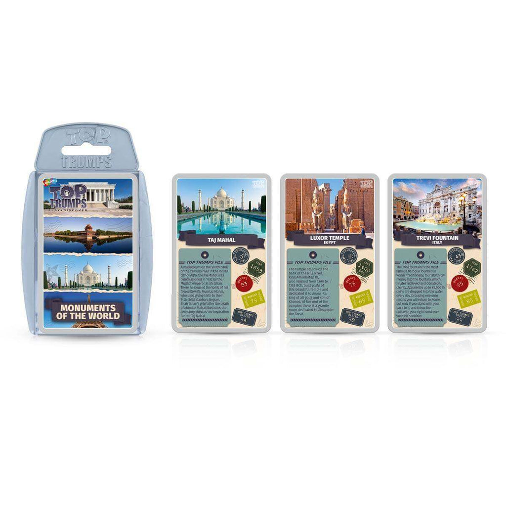 Monuments of the World Top Trumps Card Game - Inspire Newquay