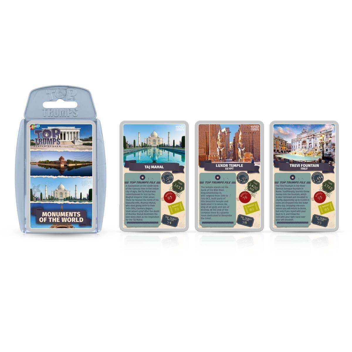 Monuments of the World Top Trumps Card Game - Inspire Newquay