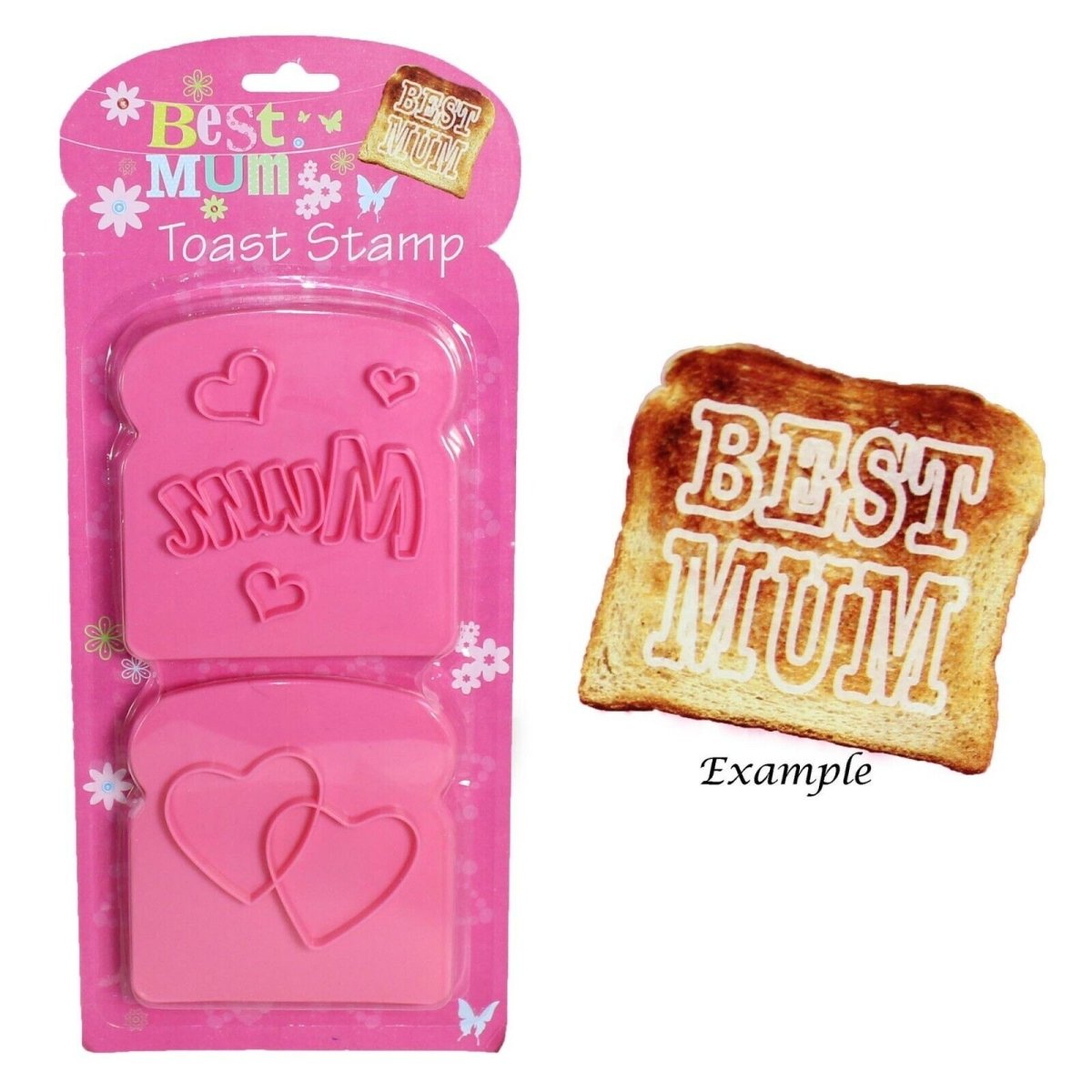 Mother's Day / Birthday - 2 Pack Toast Stamp Set - Mum & Hearts - Inspire Newquay