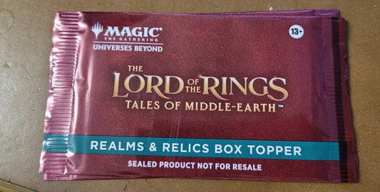 MTG Lord of the Rings Tales of Middle Earth Realms & Relics Box Topper Sealed - Inspire Newquay