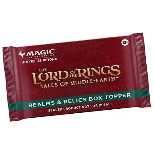 MTG Lord of the Rings Tales of Middle Earth Realms & Relics Box Topper Sealed - Inspire Newquay