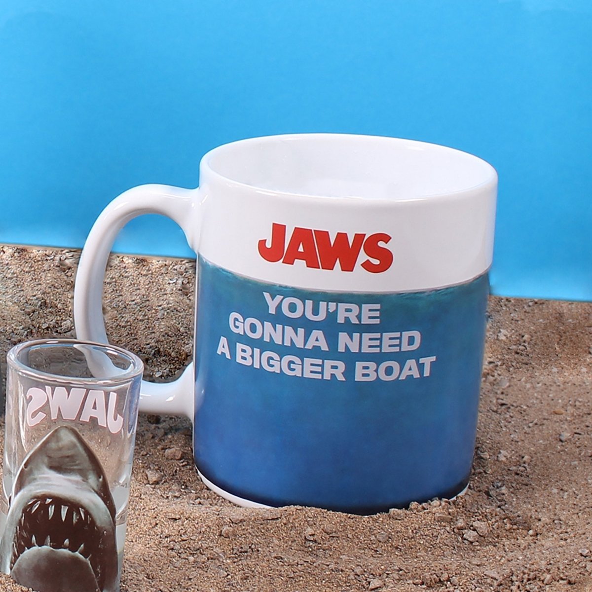 Mug Heat Changing Boxed (400ml) - Jaws - Inspire Newquay