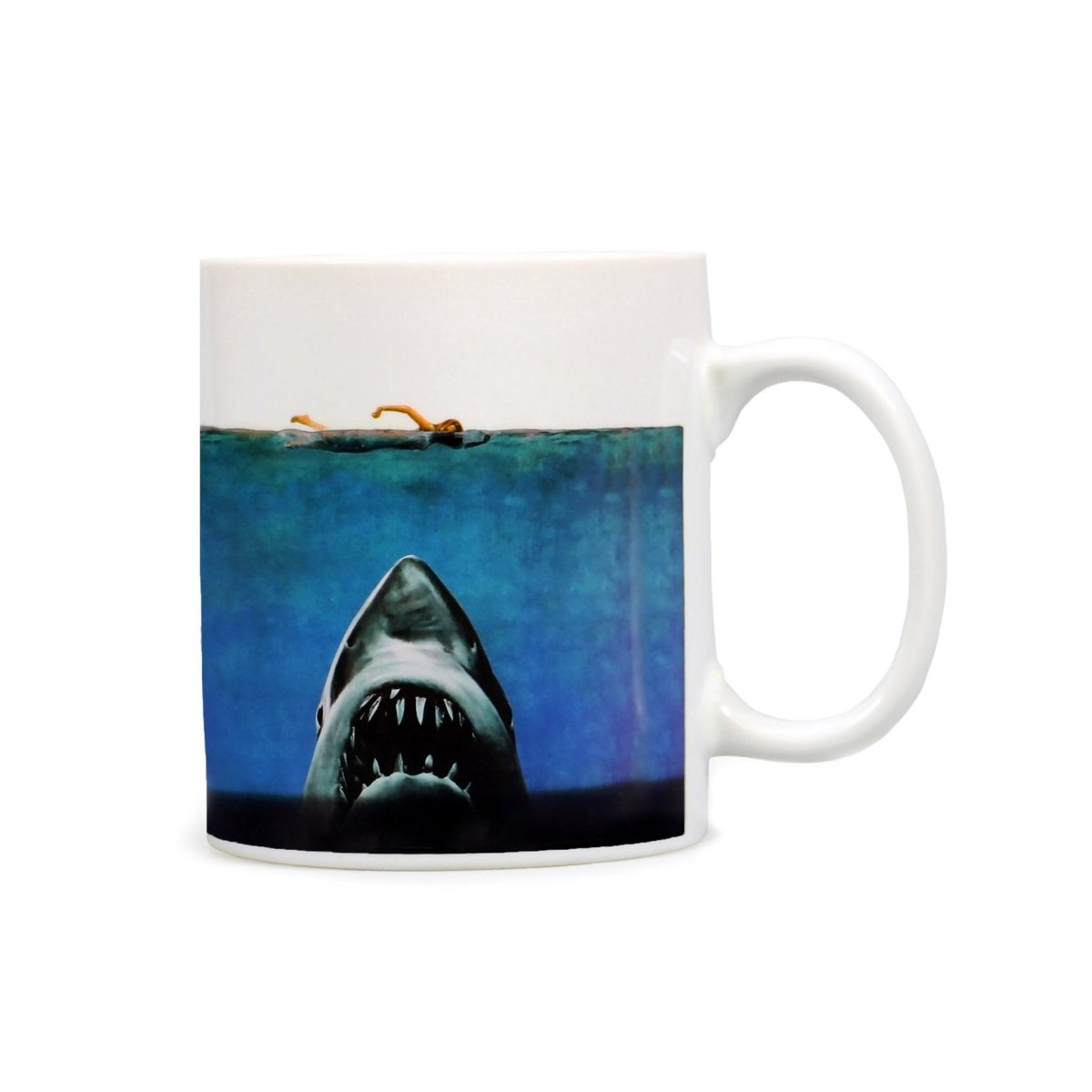 Mug Heat Changing Boxed (400ml) - Jaws - Inspire Newquay