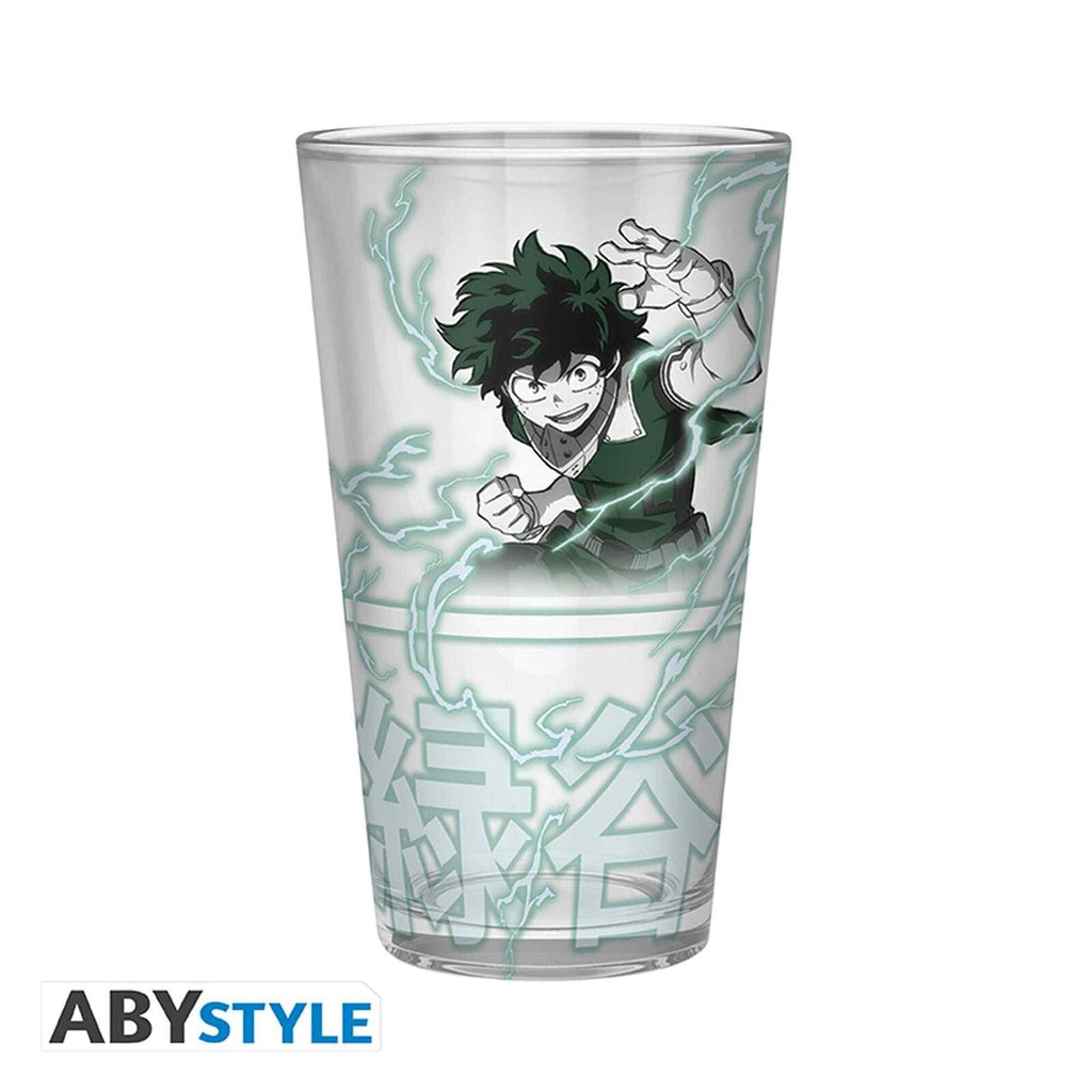 My Hero Academia Heroes 400ml Glass & A6 Notebook & Pin Badge Gift Set