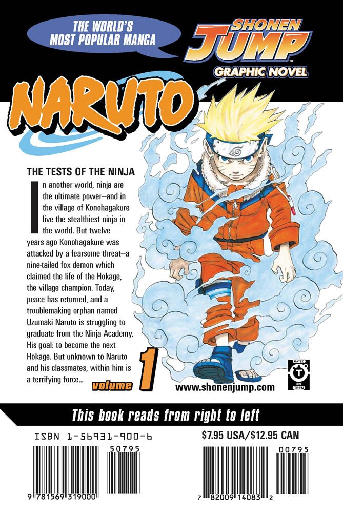 Naruto Manga Volume 1 - Inspire Newquay
