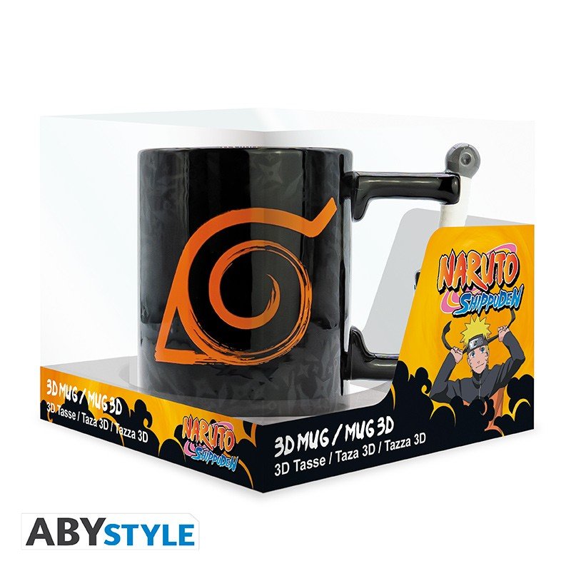 NARUTO SHIPPUDEN - Mug 3D handle - Kunai Konoha - Inspire Newquay