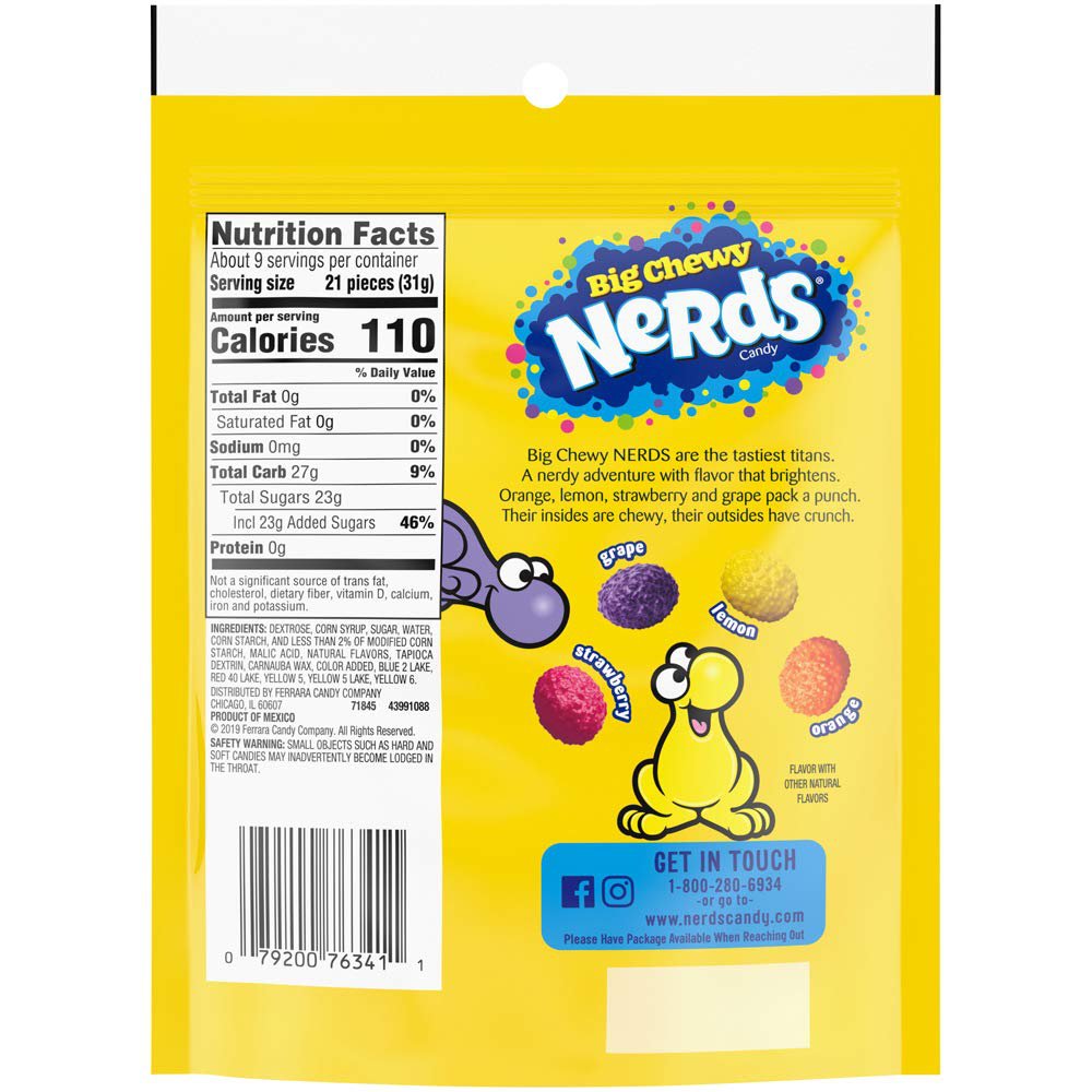 Nerds Big Chewy Candy, 10 Ounce - Inspire Newquay