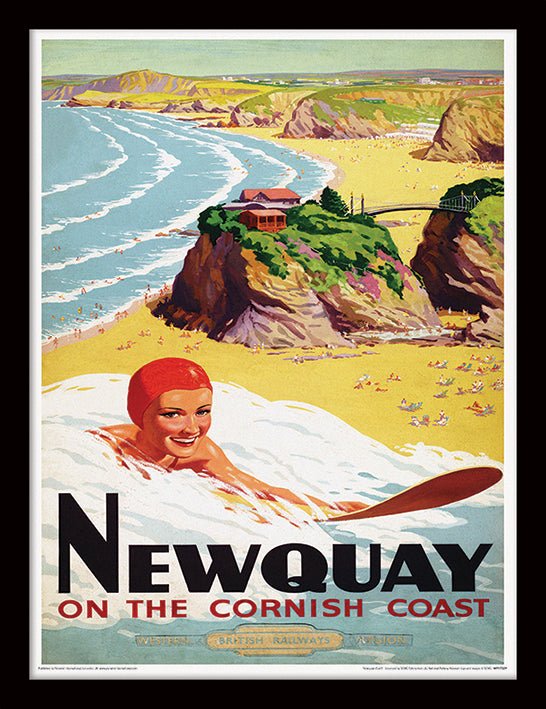 Newquay (Surf) Framed Print - Inspire Newquay