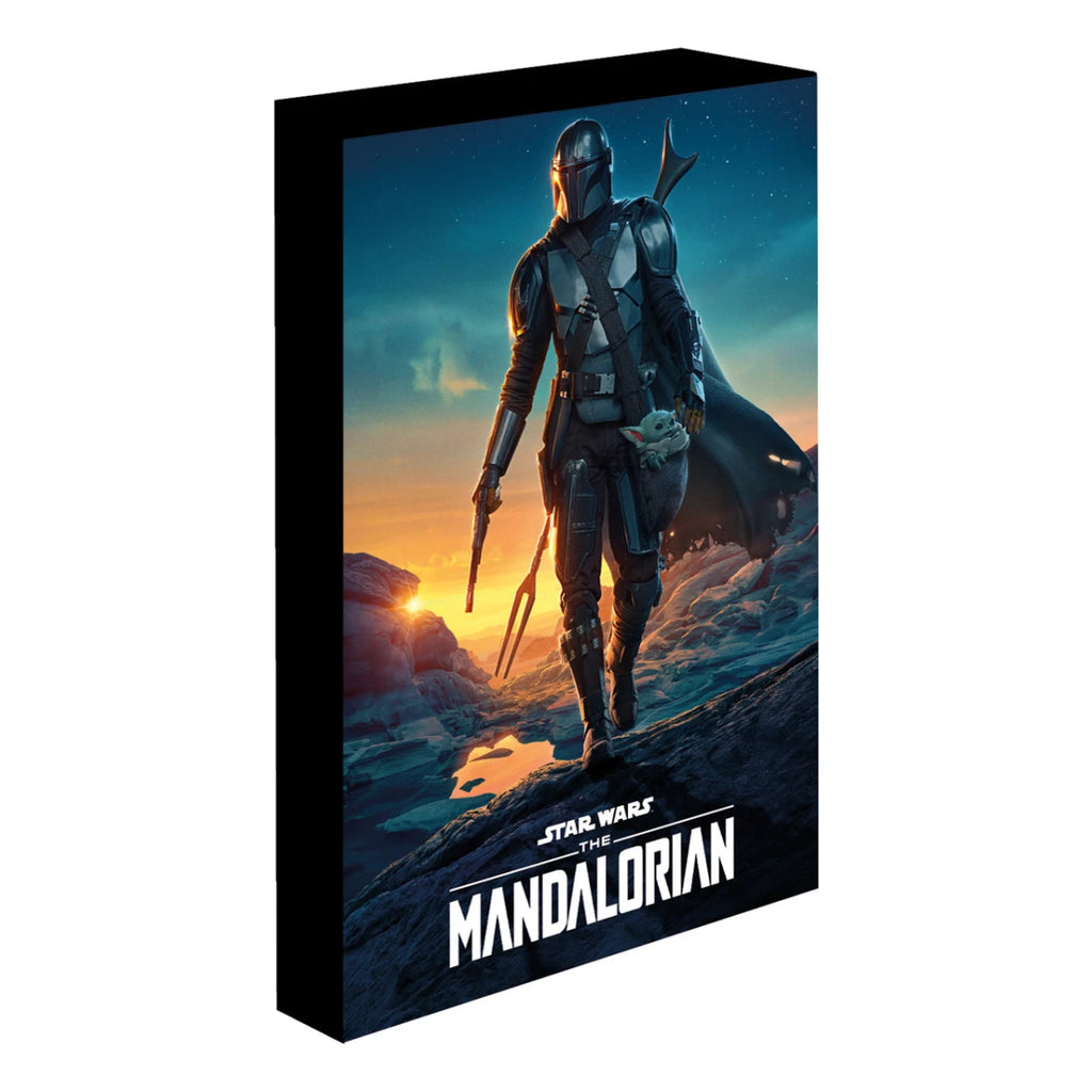 Nightfall Mandalorian Star Wars Light Up Canvas 30 x 40cm - Inspire Newquay