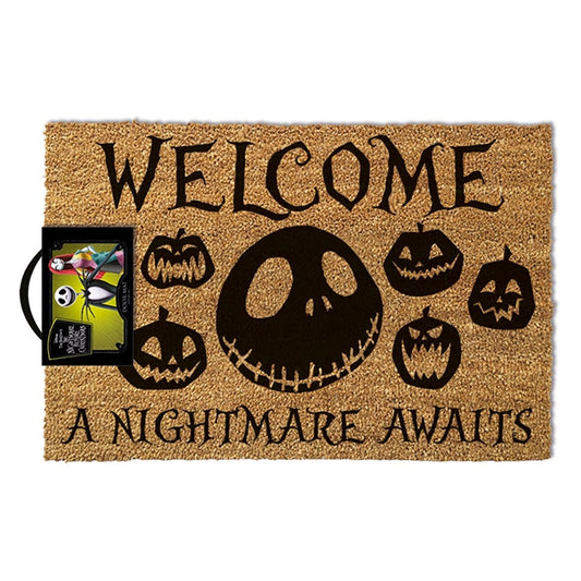 Nightmare Before Christmas (A Nightmare Awaits) 60 x 40cm Coir Doormat - Inspire Newquay