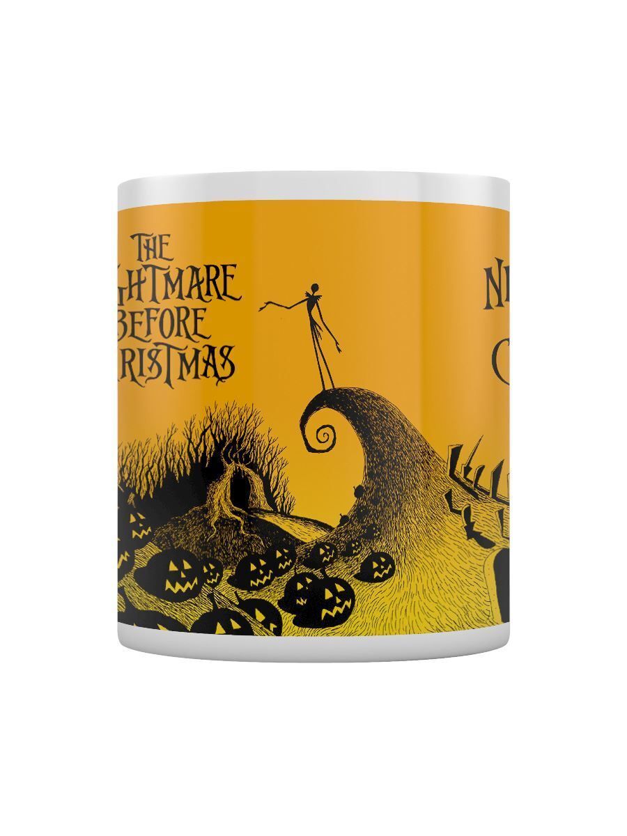 Nightmare Before Christmas (graveyard Scene) White Coffee Mug - Inspire Newquay