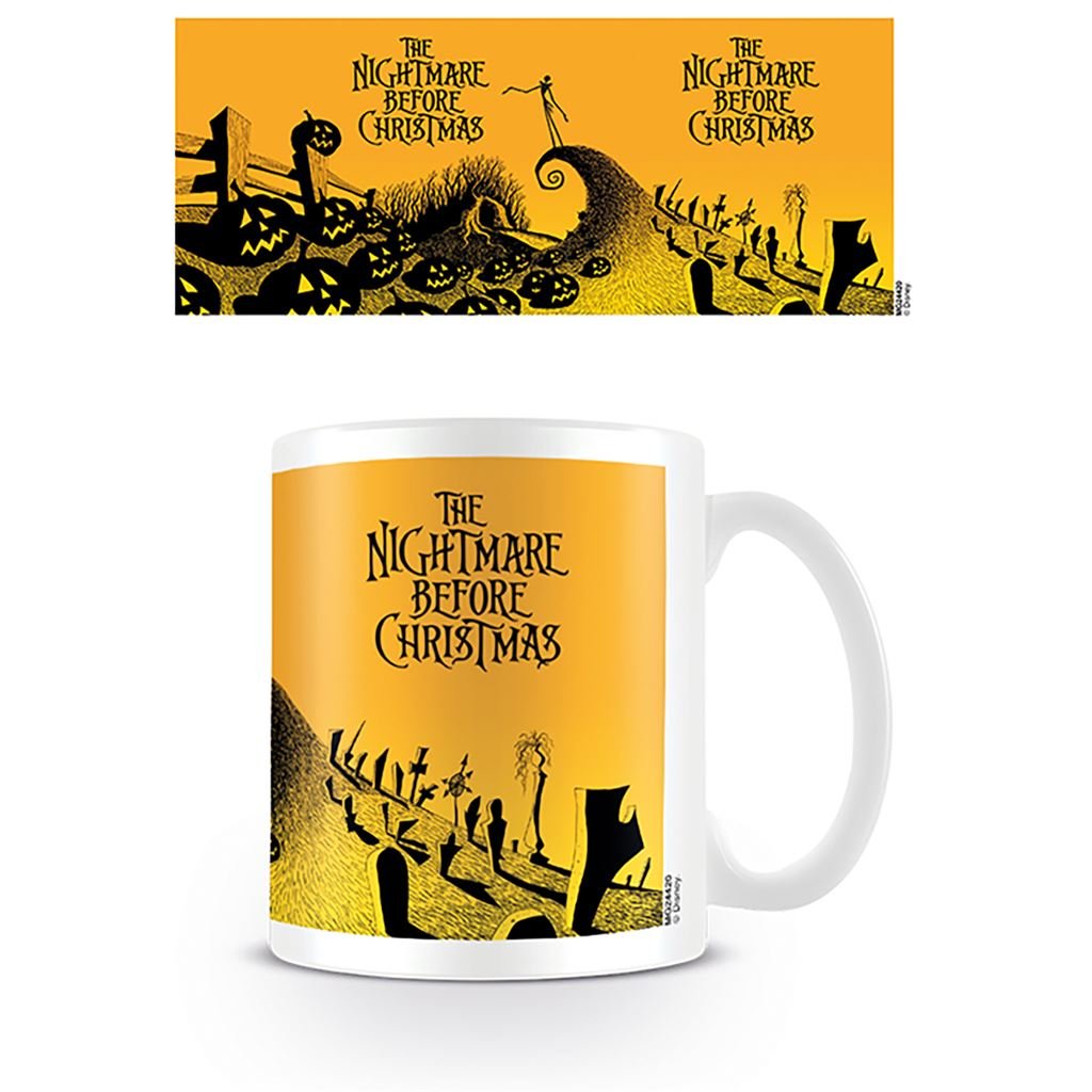 Nightmare Before Christmas (graveyard Scene) White Coffee Mug - Inspire Newquay