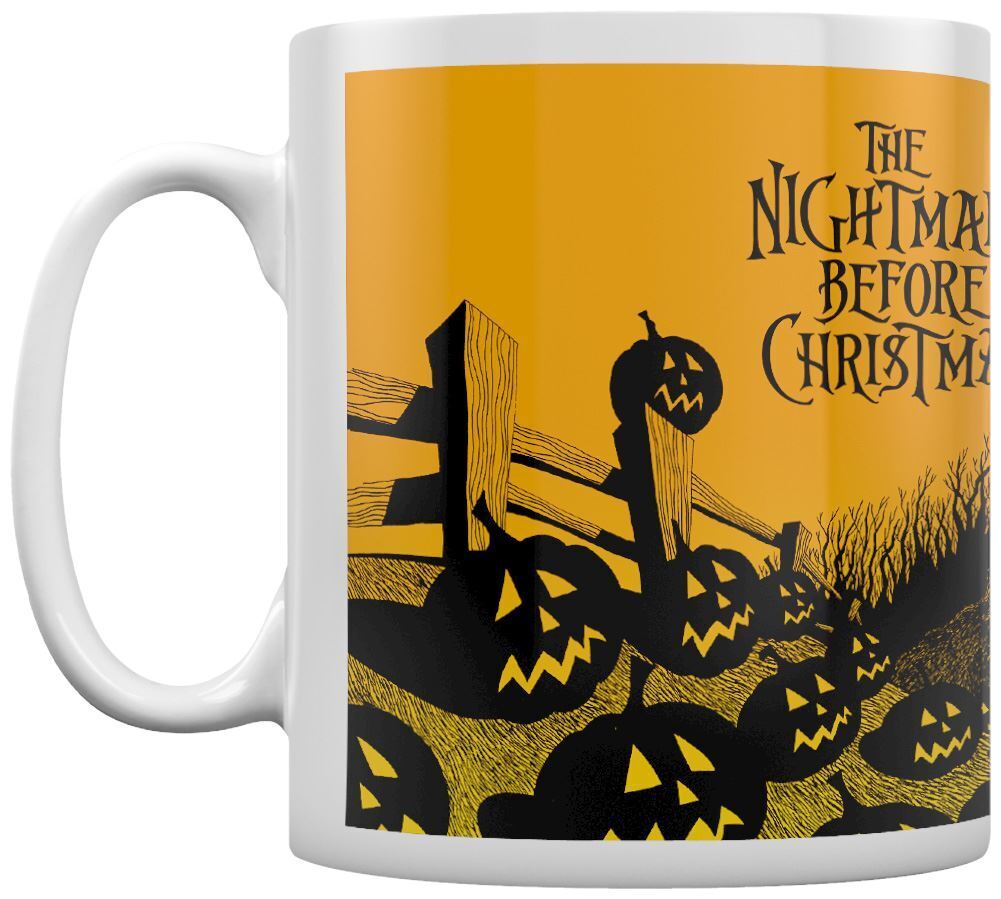 Nightmare Before Christmas (graveyard Scene) White Coffee Mug - Inspire Newquay