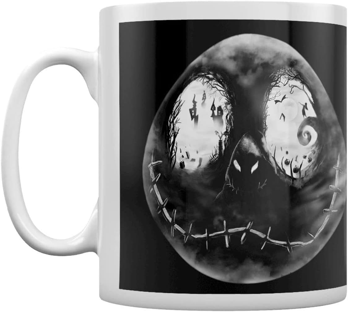 Nightmare Before Christmas (Jack Face) 11Oz/315Ml White Mug - Inspire Newquay