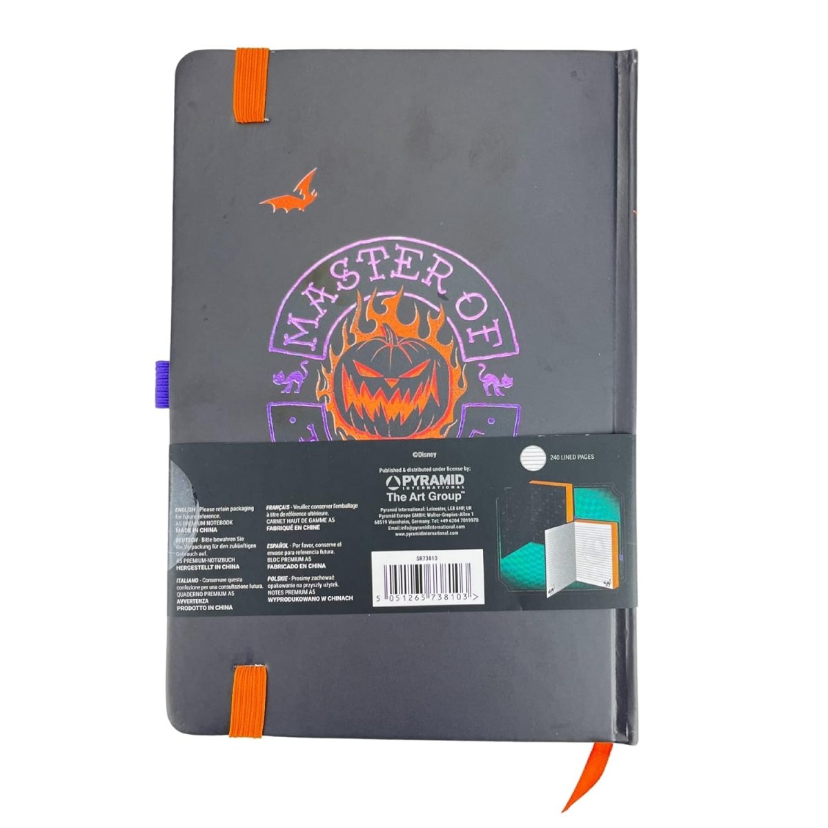 Nightmare Before Christmas Pumpkin King A5 Notebook - Inspire Newquay