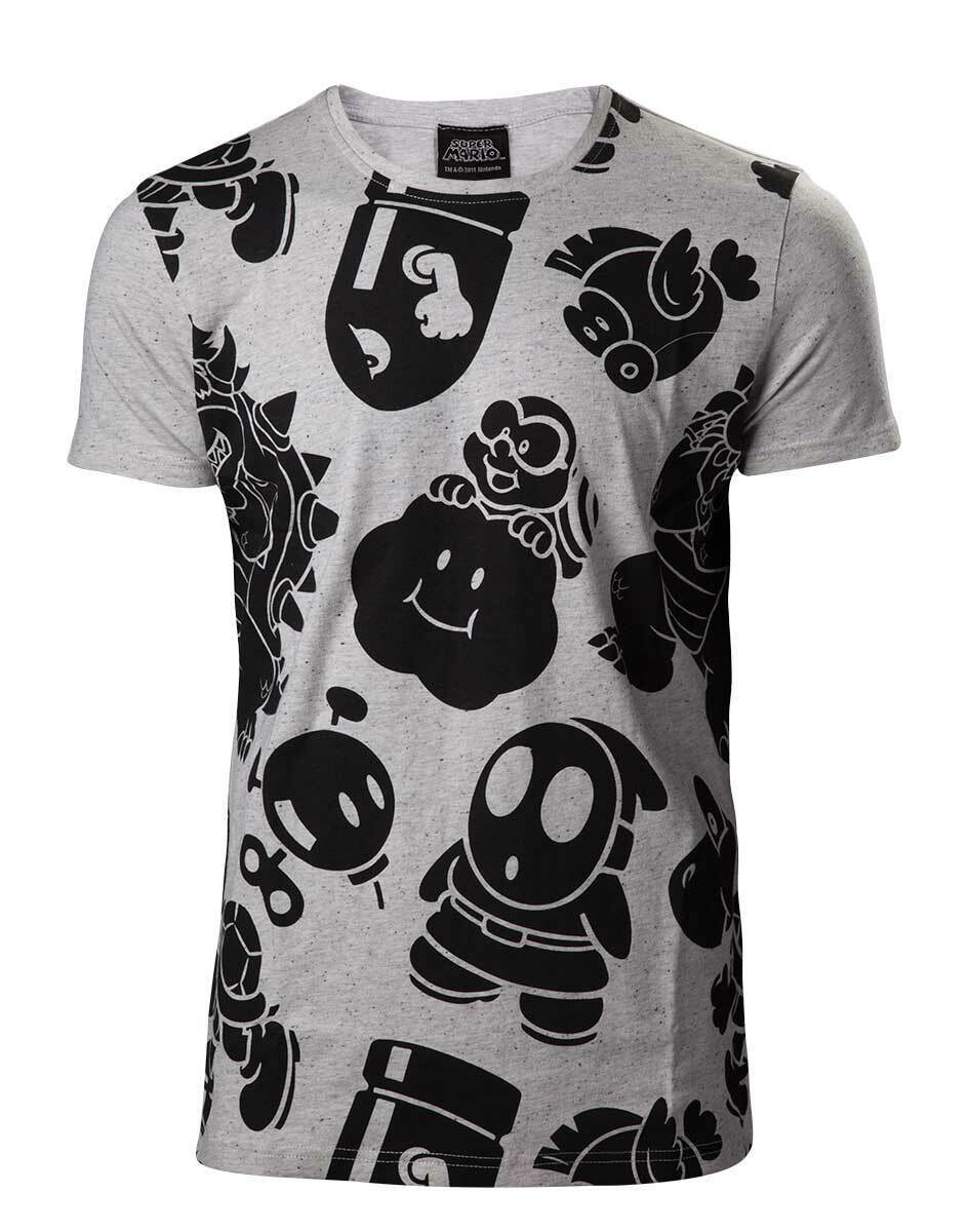 Nintendo Nappy All Over T Shirt - XL Size Brand New - Inspire Newquay