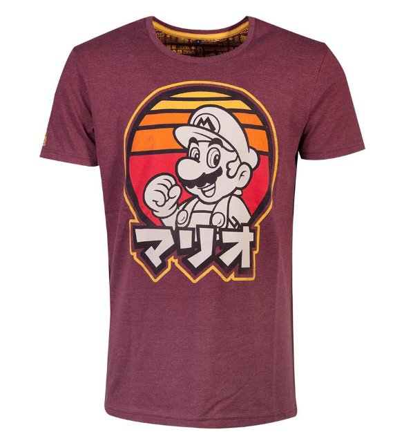 NINTENDO SUPER MARIO BROS RETRO MARIO T-SHIRT Size Large - Inspire Newquay