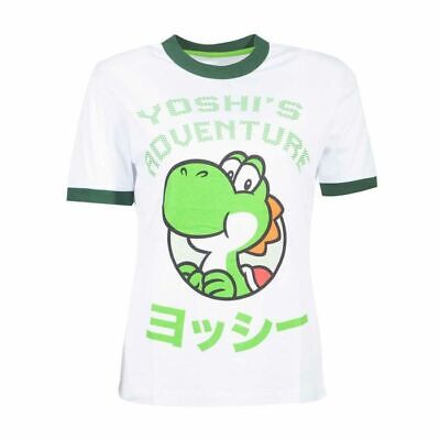 Nintendo Super Mario Yoshi Adventure Women's T shirt Fully Licensed Size Large - Inspire Newquay