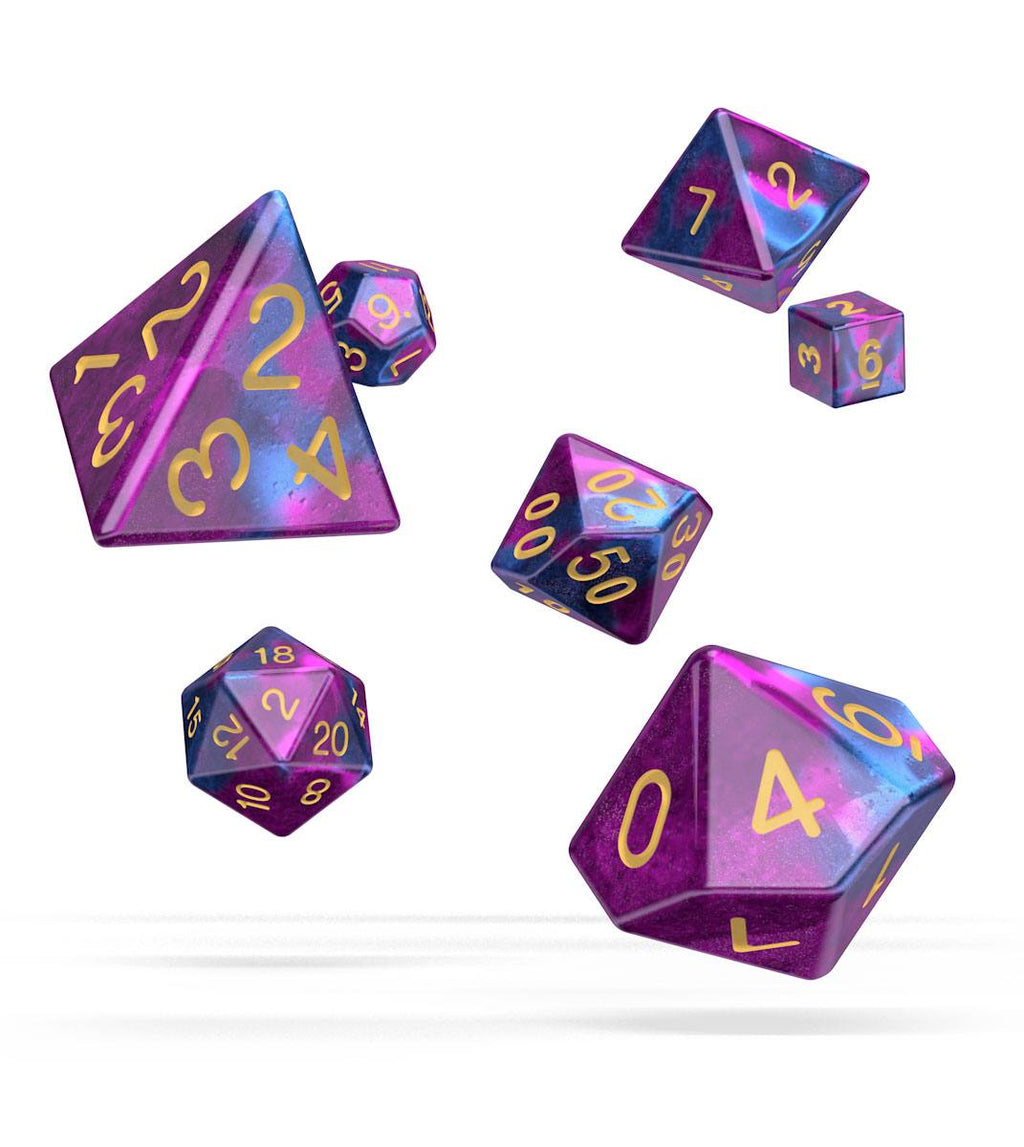 Oakie Doakie Dice RPG Set Gemidice - Amethyst - Inspire Newquay