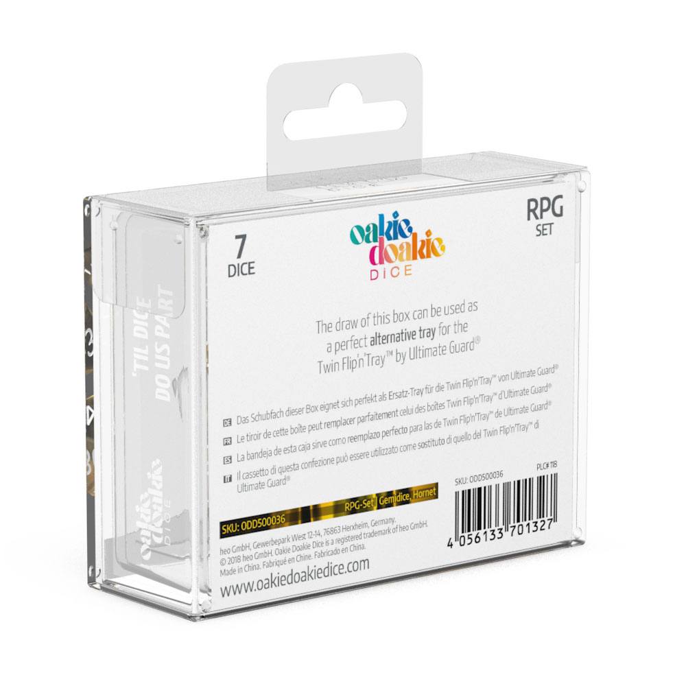 Oakie Doakie Dice RPG Set Gemidice - Hornet - Inspire Newquay