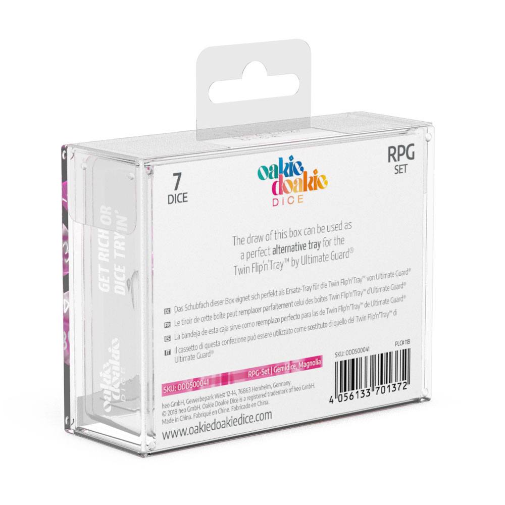 Oakie Doakie Dice RPG Set Gemidice - Magnolia - Inspire Newquay