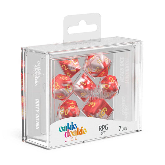 Oakie Doakie Dice RPG Set Gemidice - Red Sky - Inspire Newquay