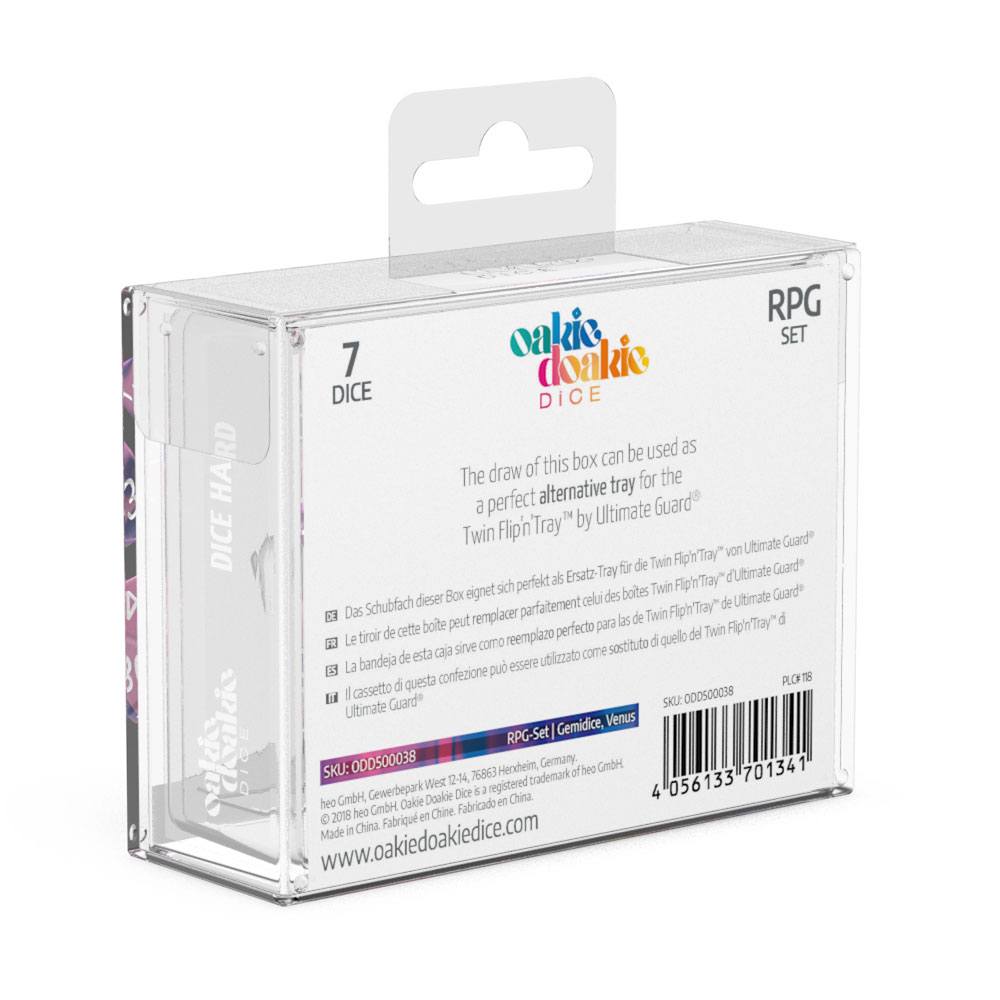 Oakie Doakie Dice RPG Set Gemidice - Venus - Inspire Newquay