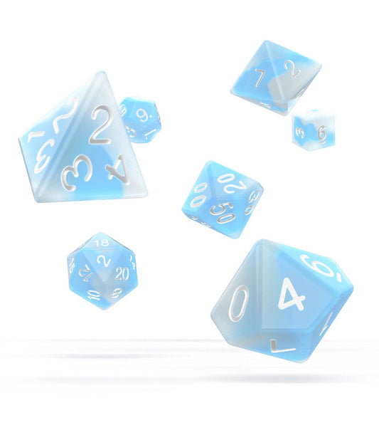 Oakie Doakie Dice RPG Set Glow in the Dark - Arctic - Inspire Newquay