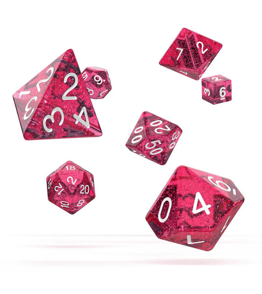 Oakie Doakie Dice RPG Set Speckled - Pink - Inspire Newquay