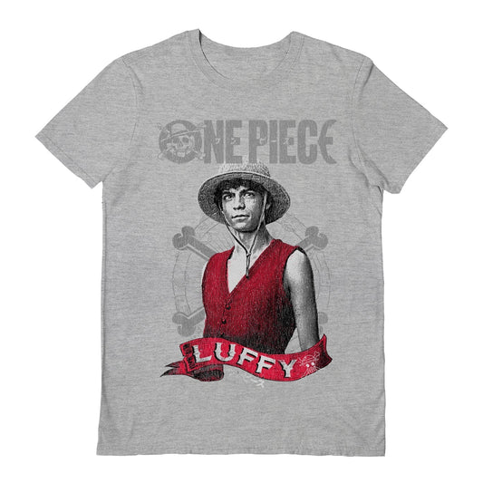 One Piece (Live Action Luffy) Grey Unisex T-Shirt