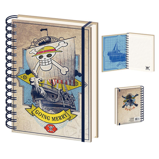 One Piece Live Action (The Going Merry) A5 Wiro Notebook - Inspire Newquay