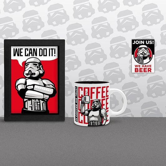Original Stormtrooper - Mug + Magnet + Cadre Kraft Gift Set - Inspire Newquay