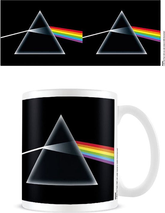 Pink Floyd Dark Side Of The Moon White Mug - Inspire Newquay