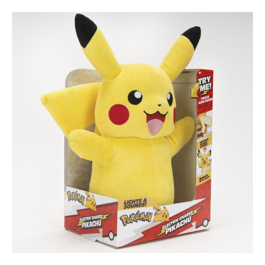 Pokemon 11" Electric Charge Pikachu Plush - Inspire Newquay