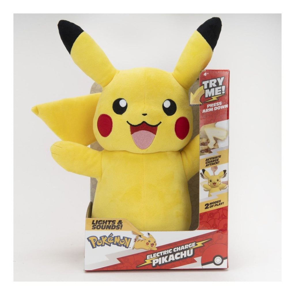 Pokemon 11" Electric Charge Pikachu Plush - Inspire Newquay