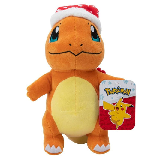 Pokemon 8" Holiday Charmander Red Holiday Starry Hat Plush - Inspire Newquay
