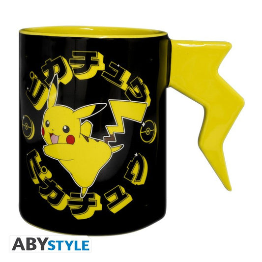 POKEMON - Mug 3D handle - Pikachu lightening bolt - Inspire Newquay